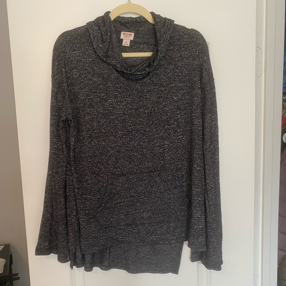 Mossimo Supply Co. | Black Cowl Neck Hoodie Sweater